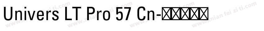 Univers LT Pro 57 Cn字体转换